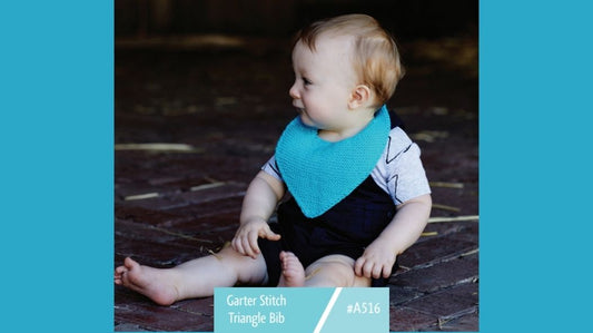 A516 Garter Stitch Triangle Bib