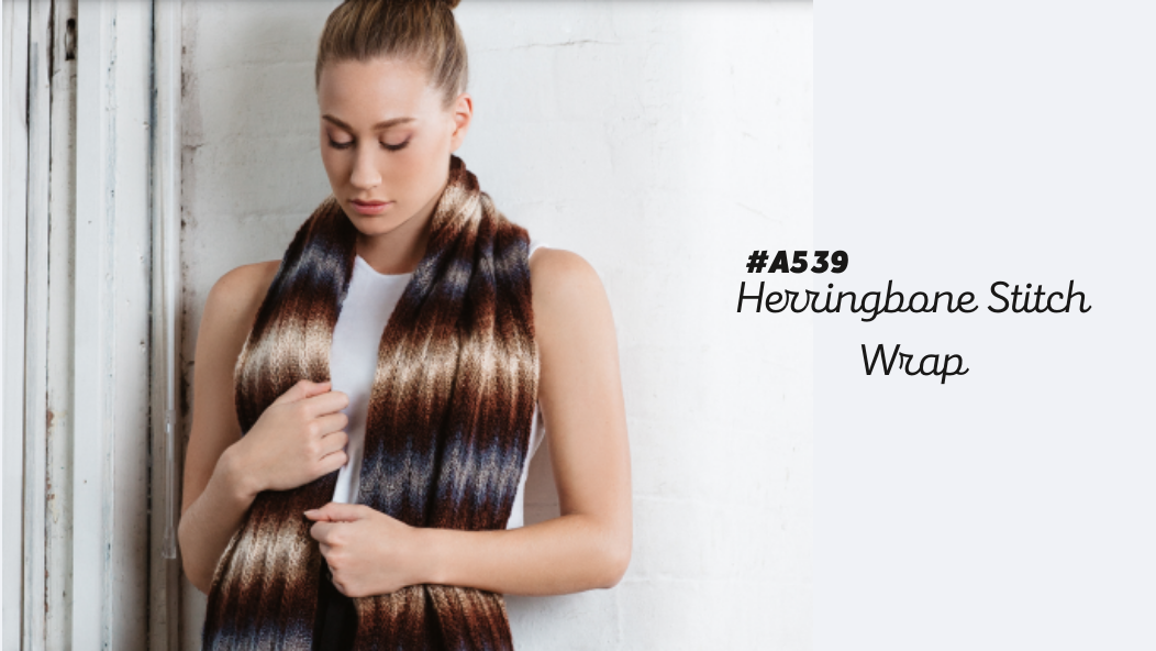 A539 Herringbone Stitch Wrap