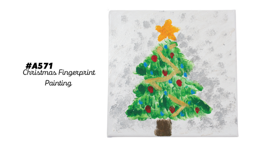 A571 Christmas Fingerprint Painting