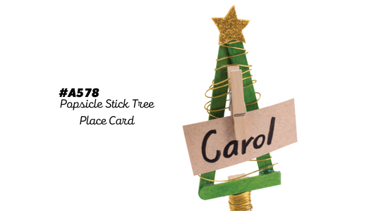 A578 Popsicle Stick Tree Place Card