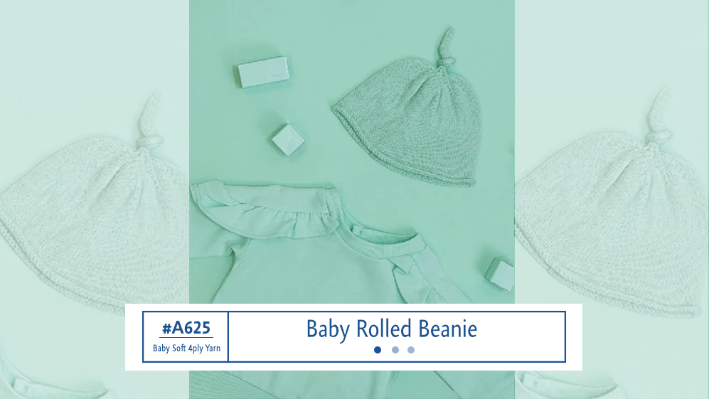 A625 Baby Rolled Beanie