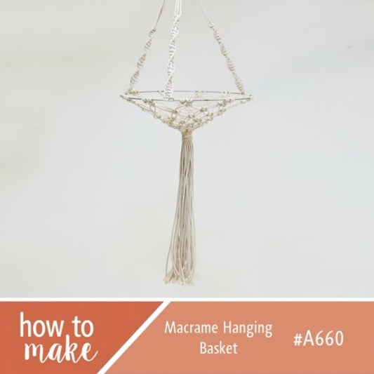 A660 Macrame Hanging Basket