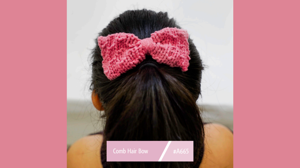 A665 Comb Hair Bow