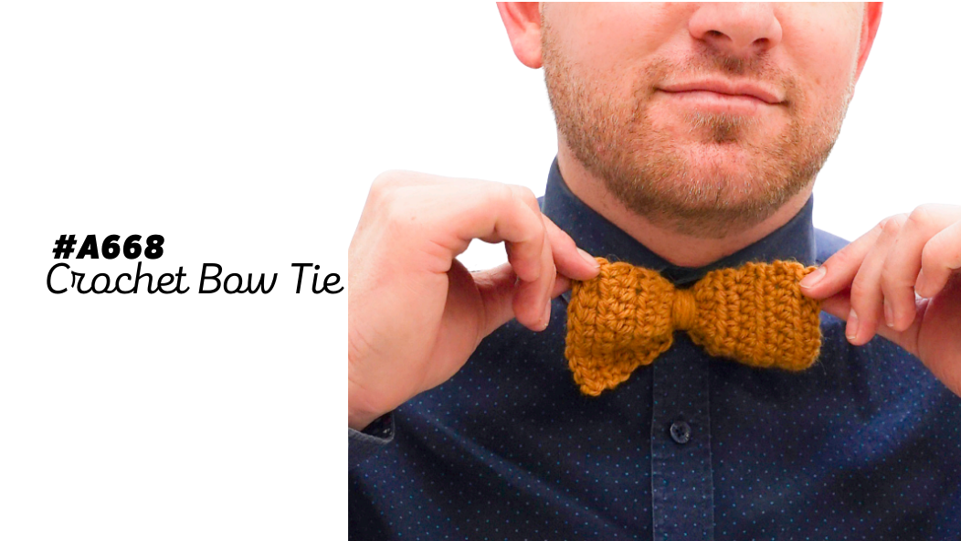 #A668 Crochet Bow Tie