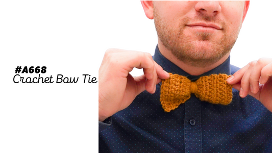 #A668 Crochet Bow Tie