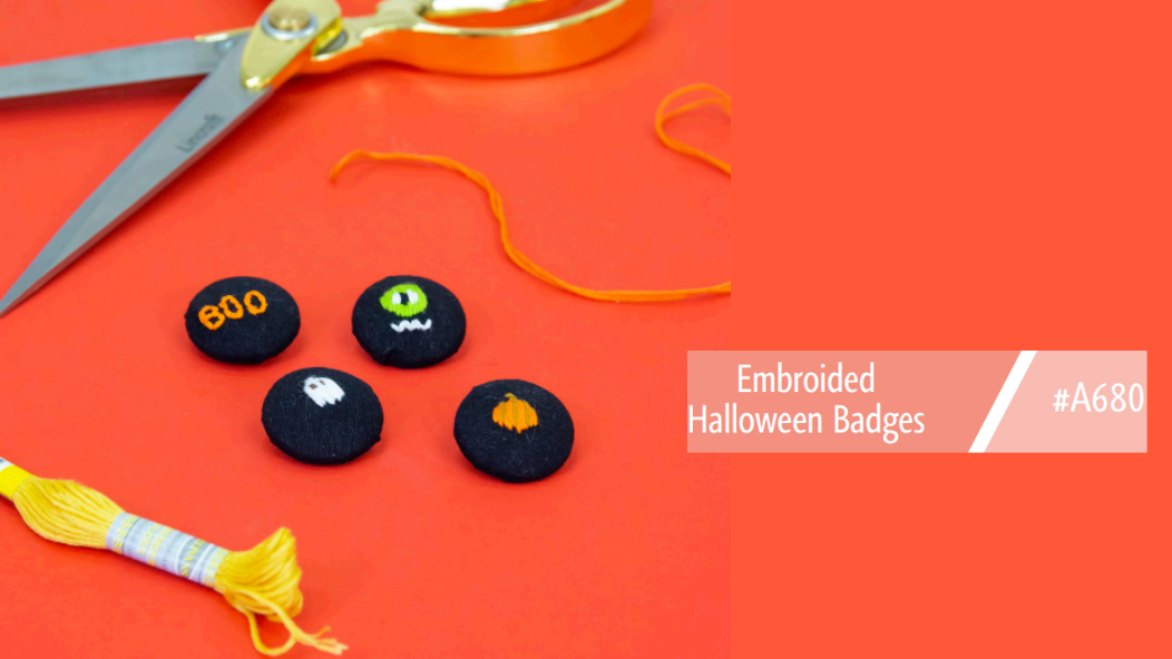 A680 Embroidered Halloween Badges