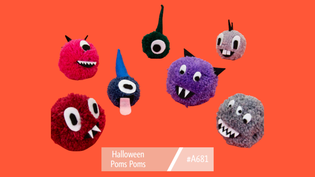 A681 Halloween Poms Poms