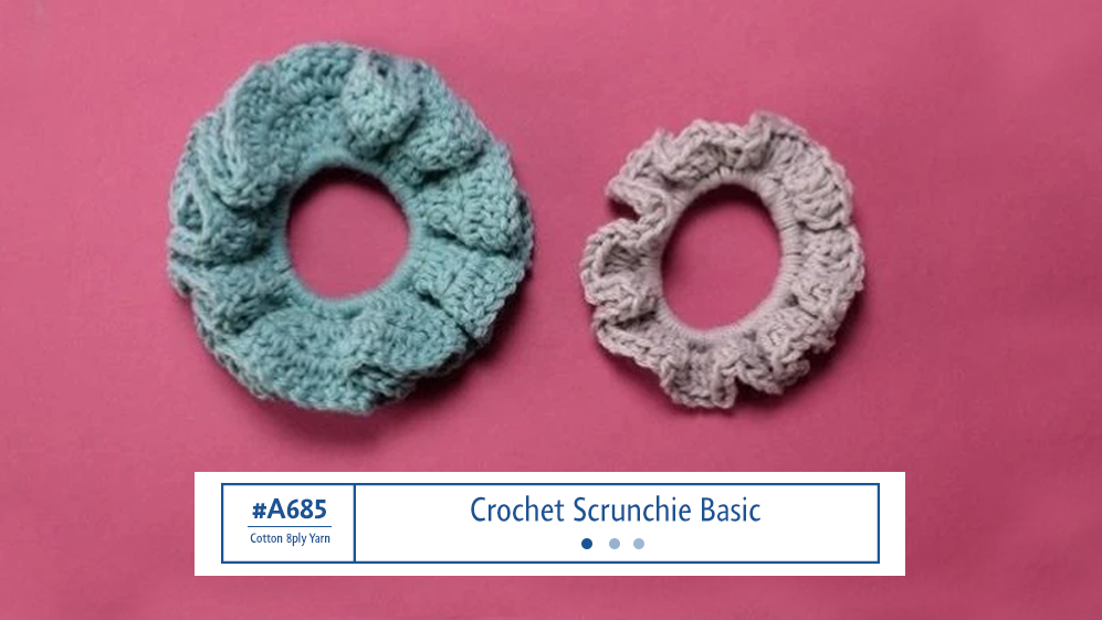 A685 Crochet Scrunchie Basic