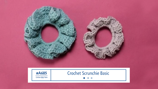 A685 Crochet Scrunchie Basic