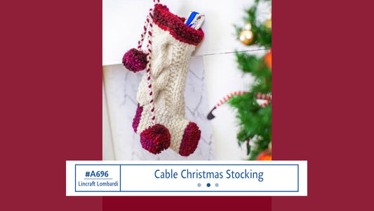 A696 Cable Christmas Stocking