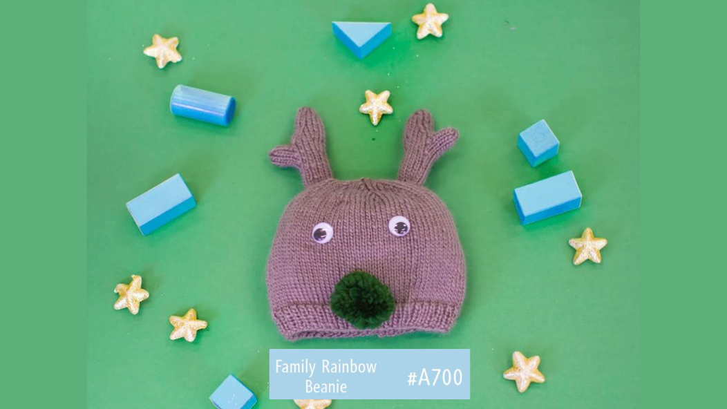 A700 Family Reindeer Beanie