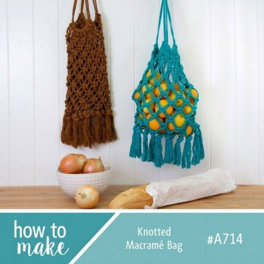 A714 Knotted Macrame Bag