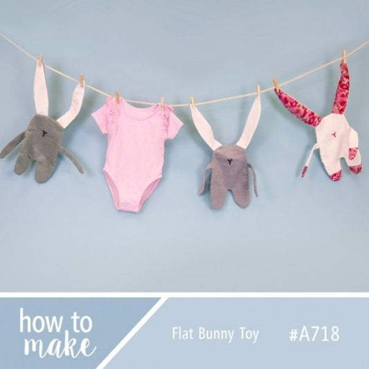 A718 Flat Bunny Toy