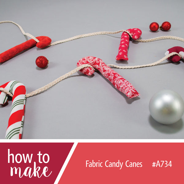 A734 Fabric Candy Canes