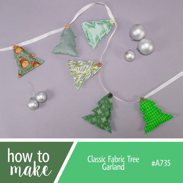 A735 Classic Fabric Tree Garland