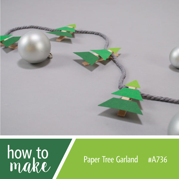 A736 Paper Tree Garland