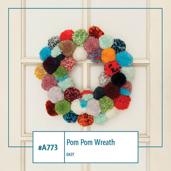 A773 Pom Pom Wreath