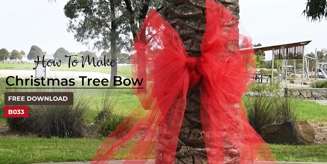 B033 Christmas Tree Bow