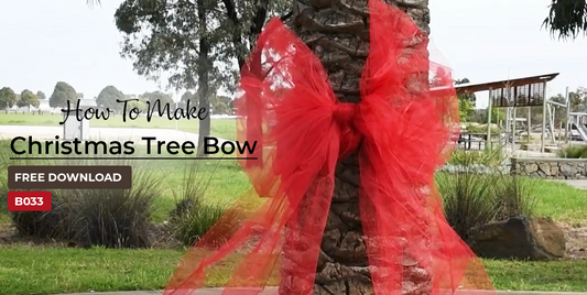 B033 Christmas Tree Bow