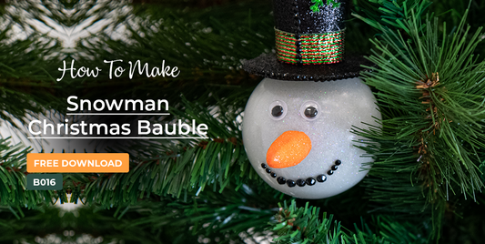 B016 Snow Man Christmas Bauble