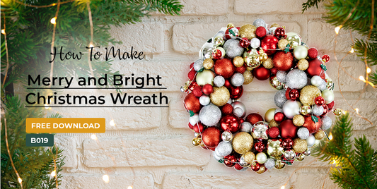 B019 Merry and Bright  Christmas Wreath