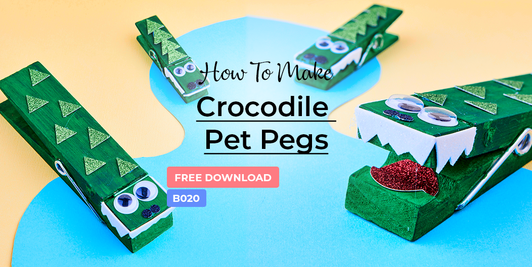 B020 Crocodile Pet Pegs