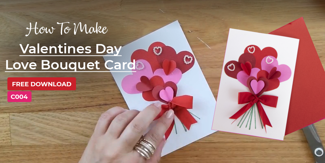 C004 Valentine's Day Love Bouquet Card