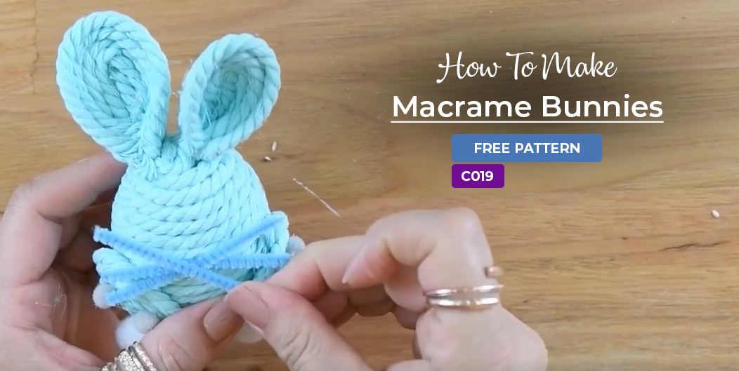 C019 Macrame Bunnies