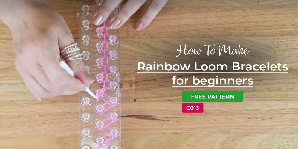 DIY - How to make Rainbow Loom Bracelet with your fingers - EASY