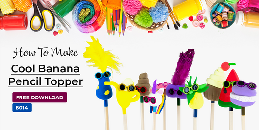 B014 Cool Banana Pencil Topper