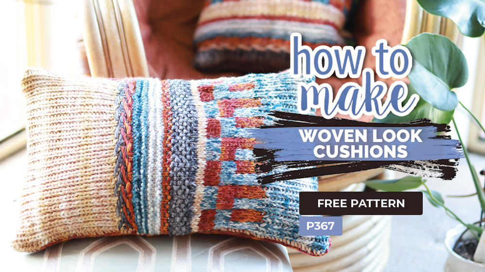 P367 Woven Look Cushions Lincraft