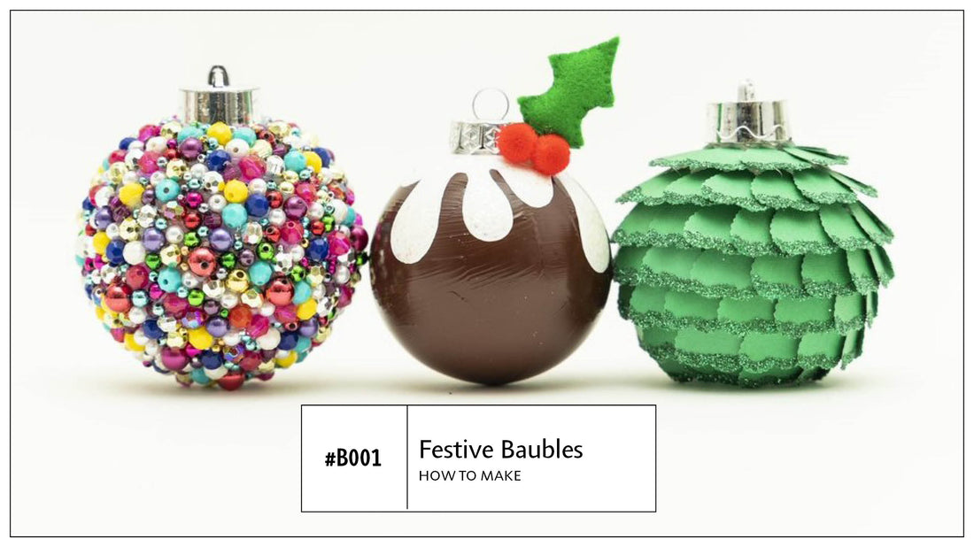 B001 Festive Shatterproof Baubles