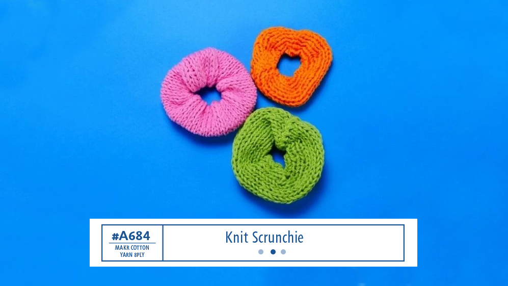 A684 Knit Scrunchie