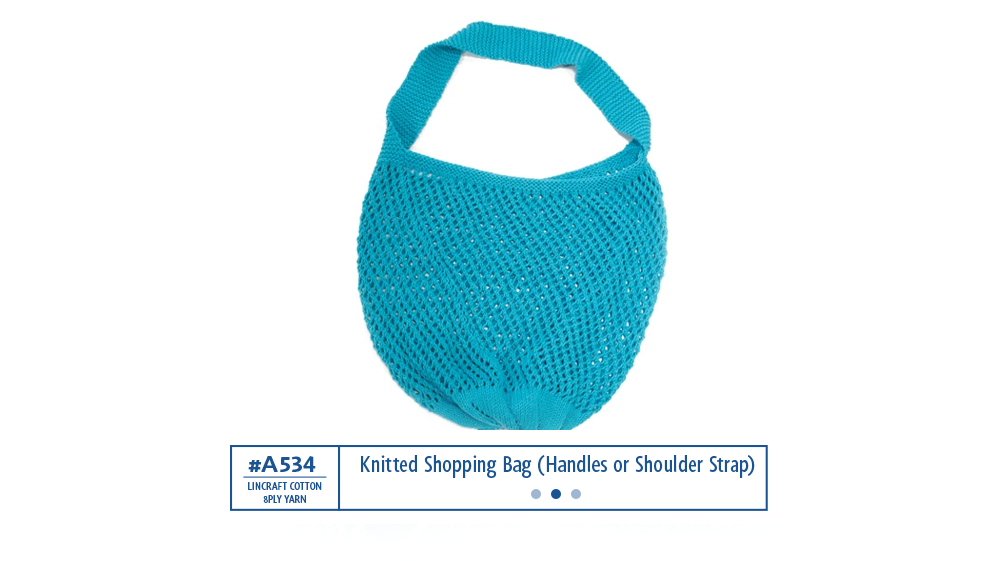 A534 Knitted Shopping Bag (Handles or Shoulder Strap)