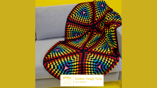 P002 Rainbow Triangle Throw