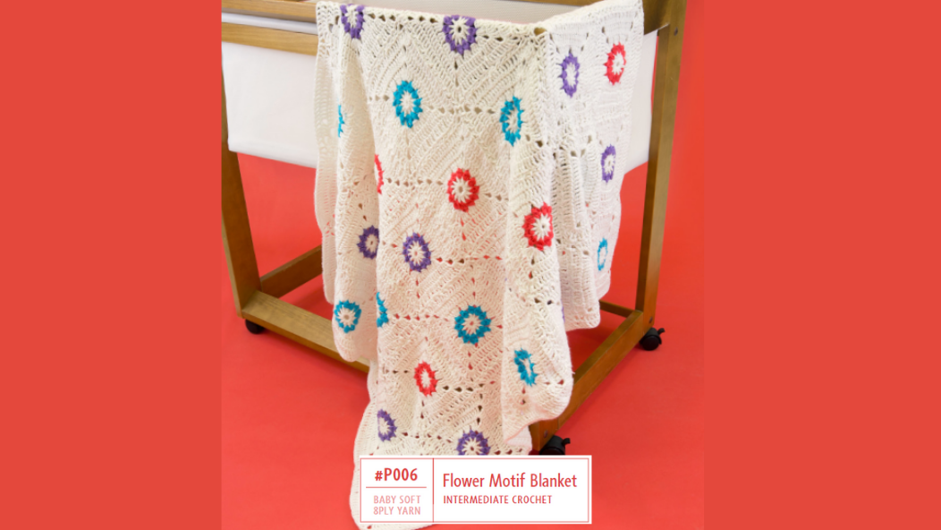 P006 Flower Motif Blanket