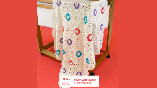 P006 Flower Motif Blanket