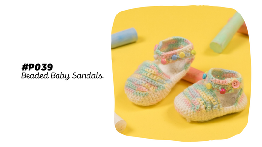 P039 Beaded Baby Sandals