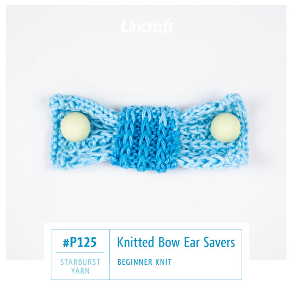 Knitted Bow Ear Savers