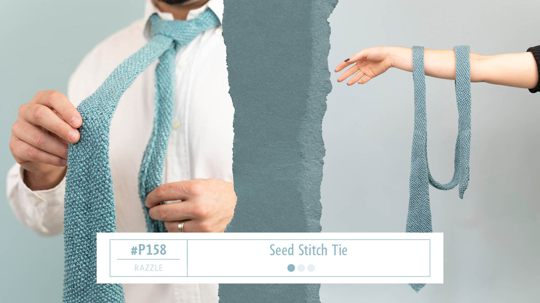 Men’s Seed Stitch Knitted Tie