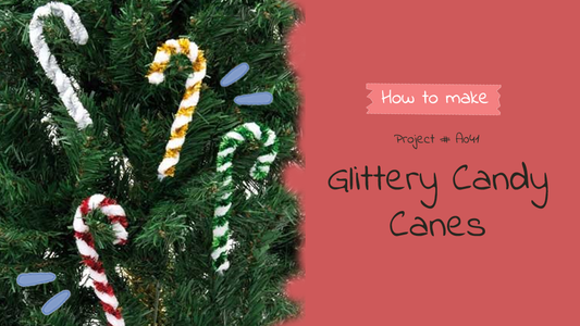 A041 Glittery Candy Canes