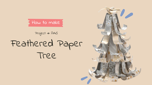 A145 Feathered Paper Tree