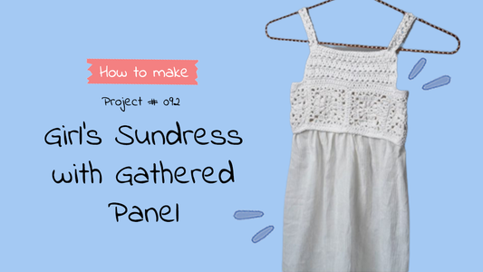 P092 Girl’s Sundress with Gathered Panel