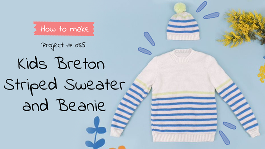 Kids Breton Stripe Sweater and Beanie