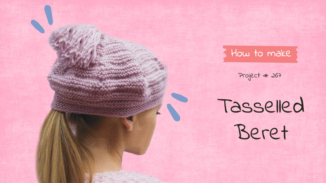 #267 Tasseled Beret