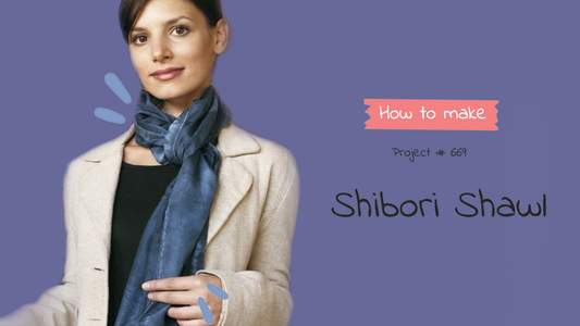 #669 Shibori Shawl