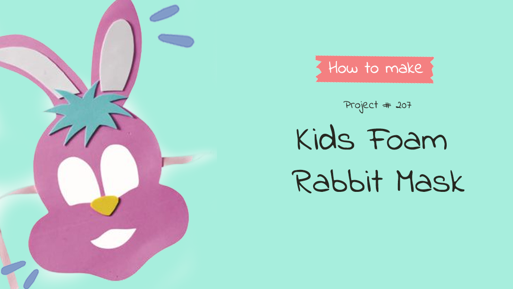 #207 Kids Foam Rabbit Mask