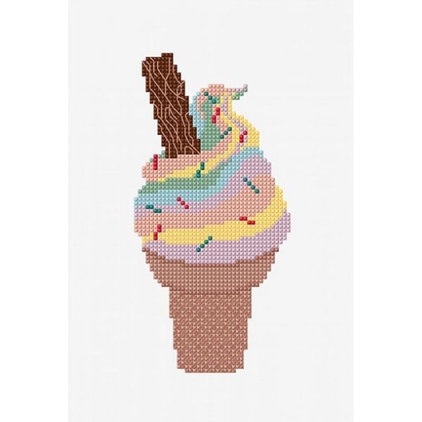 DMC Free Pattern, Rainbow Cone