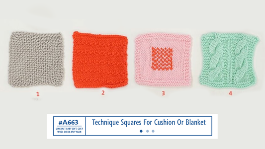 A663 Technique Squares For Cushion Or Blanket