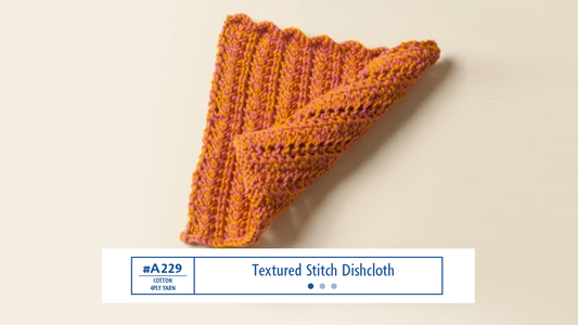 A229 Textured Stitch Dishcloth 6